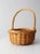 Brown Vintage Wicker Basket For Sale - Image 8 of 11