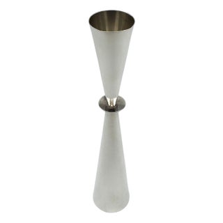 Modernist Double-Ended Jigger in Sterling Silver, Circa 1950s For Sale