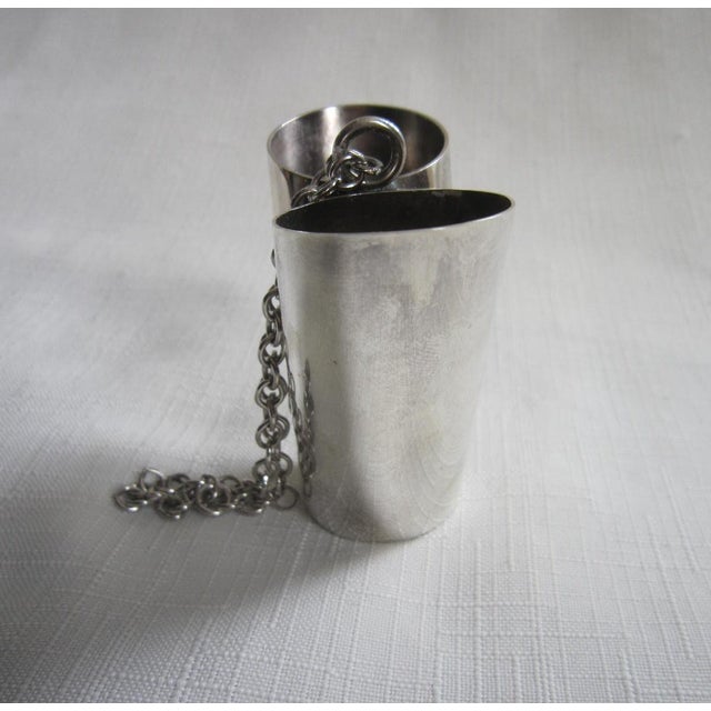 Napier Rare Napier Silverplate Double Jigger For Sale - Image 4 of 5