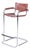 Bauhaus Bar Chair in Chromed Steel and Faux Leather, Germany, 1970s For Sale
