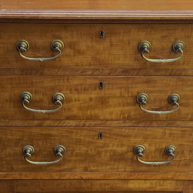 Wood Edwardian Mahogany Dressing Chest with Adjustable Shield Mirror, 1890s For Sale - Image 7 of 12