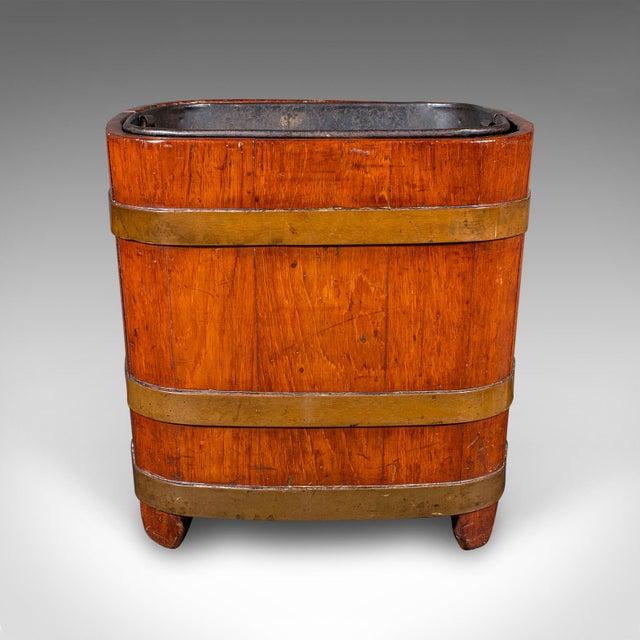 Victorian Antique Fireside Store, English, Hearthside Coal Bin, Log Basket, Late Victorian For Sale - Image 3 of 9