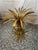 Hollywood Regency Gold Leaf Wheat Sheaf Table For Sale In Detroit - Image 6 of 9