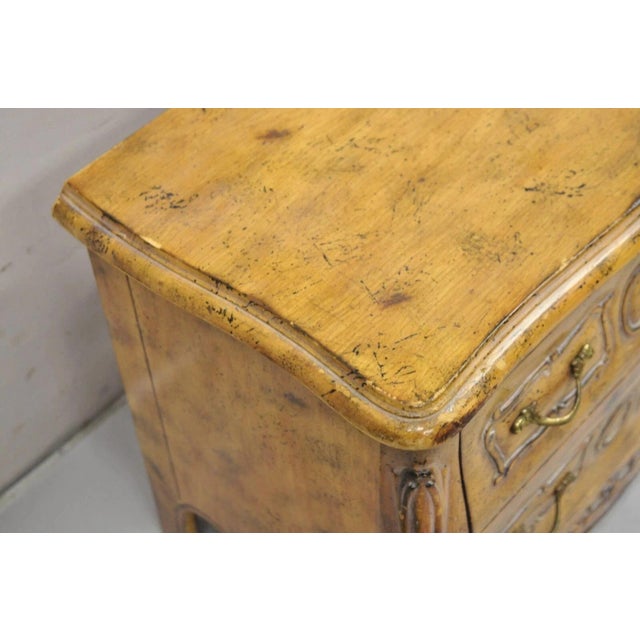 Wood Vintage Italian Salesman Sample Louis XV Commode Jewelry Box Miniature Chest For Sale - Image 7 of 11