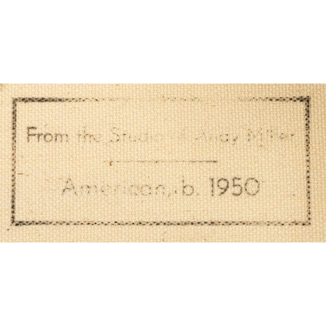 Andy Miller Abstract Composition Oil on Canvas For Sale - Image 4 of 6