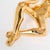Mid-Century Gold-Plated Ceramic Sculpture of a Reclining Woman Signed Jaru For Sale - Image 10 of 12