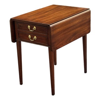 Henkel Harris Drop Leaf Pembroke Side Table For Sale