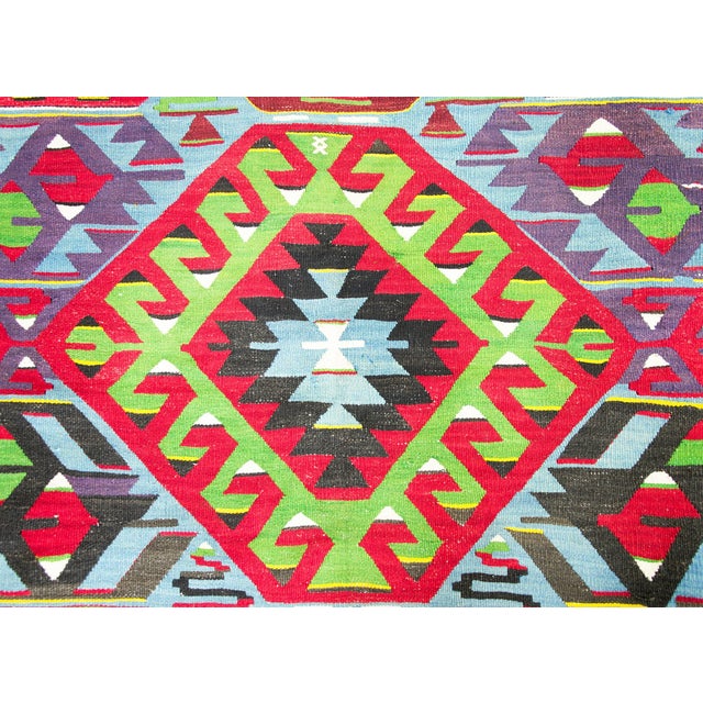 Mid-20th Century Turkish Kilim Rug For Sale - Image 12 of 14