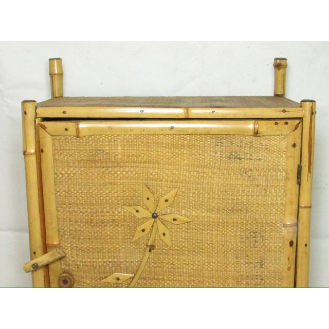 Antique English Bamboo Cabinet For Sale - Image 16 of 17