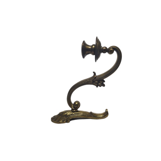 Metal Antique Bronze Wall Lamp, Germany, 1900s For Sale - Image 7 of 15