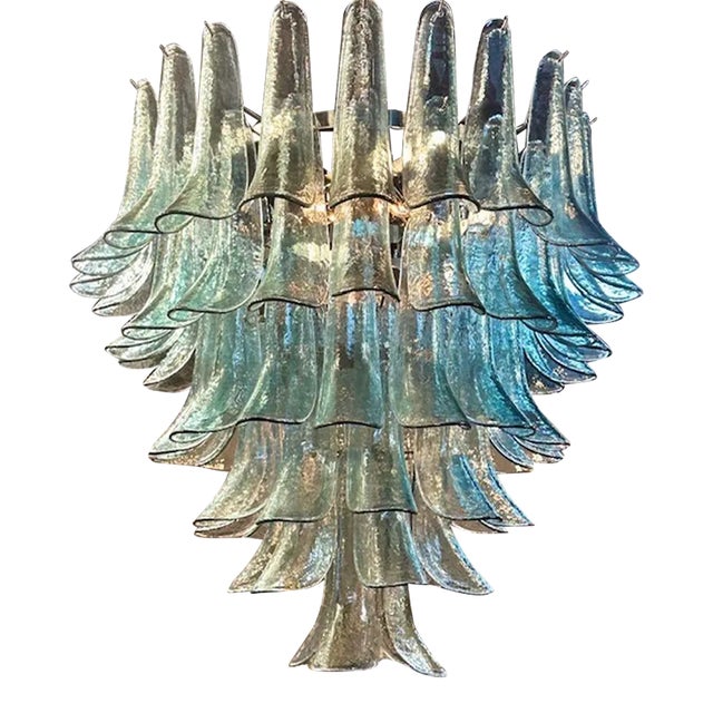Murano Saddle Waterfall Chandelier For Sale