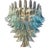 Murano Saddle Waterfall Chandelier For Sale