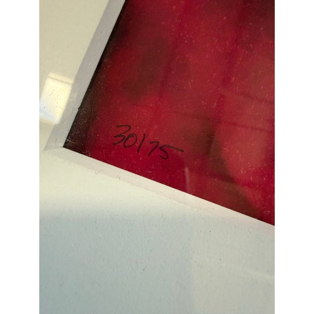 2000 - 2009 Large Phyllis Rose Framed Flowers Art Original Numbered 30/75 J.Pocker Frame For Sale - Image 5 of 6