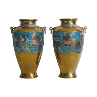 Egyptian Revival Urns - A Pair For Sale