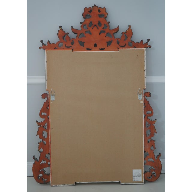 Howard Elliot Collection Baroque Ornate Hanging Wall Mirror For Sale - Image 10 of 11