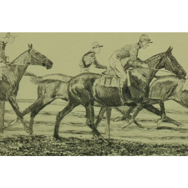 "New Jersey Hunt Cup" C1930 Drypoint by Paul Brown For Sale - Image 13 of 15
