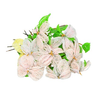 French Beaded Flower Bouquet For Sale