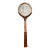 Mid 20th Century Wooden Tennis Racket With White Case Billie Jean King Bancroft Great for Decoration or Collecting For Sale