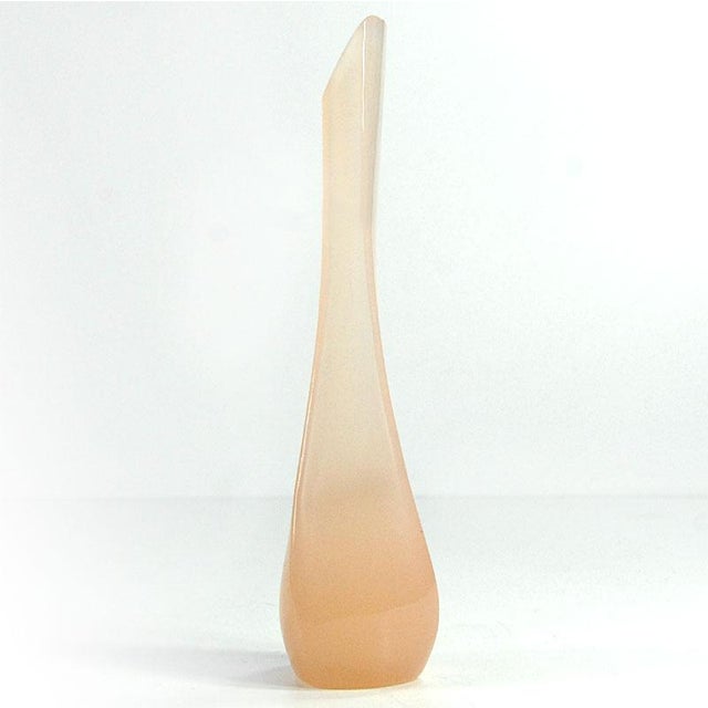 Italian Opalina Fiorentina Glass Vase, 1950s, in Very Good conditions. Designed 1950 to 1959 This piece has an attribution...