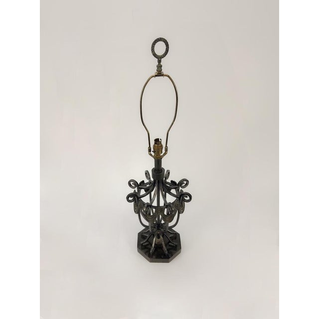 Vintage Empire Revival Table Lamp, 1980s For Sale - Image 4 of 10