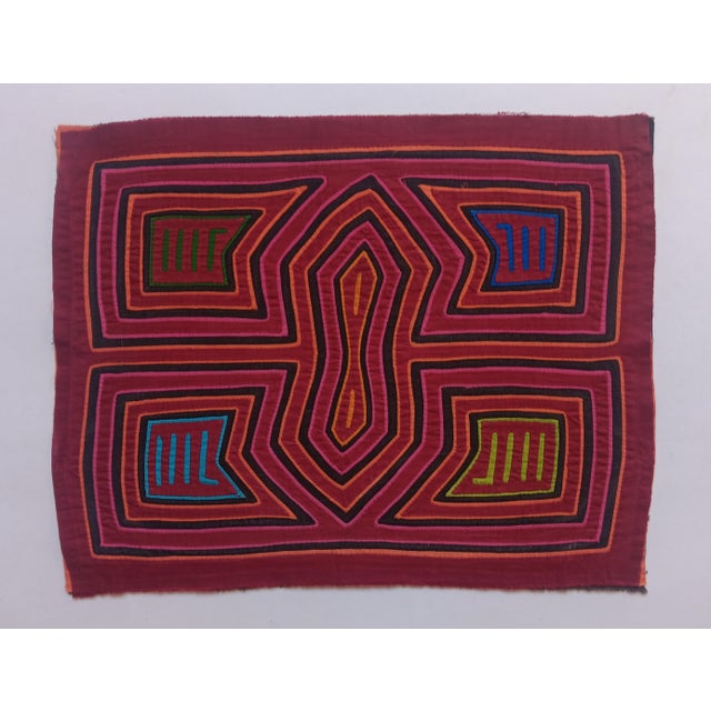 Mola Fabric by Cuna Indians, Panama, 1970s For Sale - Image 3 of 3