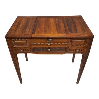 Louis XVI Walnut Dressing Table For Sale