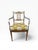 Wood Set of 4 Maitland-Smith Silver & Gold Leaf Armchairs With New Caning & Cushions For Sale - Image 7 of 17