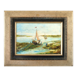French Normandy Coastal Scene With Oyster Gatherers