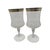 Vintage Krosno Gold and Silver Banded Water Goblets - Set of 4 For Sale In Birmingham - Image 6 of 12
