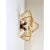 Contemporary Amber “Rondini” Murano Glass Gold Wall Sconce Lot of 8 For Sale - Image 4 of 7