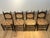 Rare Set of 4 Smaller Scale Vintage Mexican Wood & Woven Rush Seat Rustic Chairs c.Early 20th Century