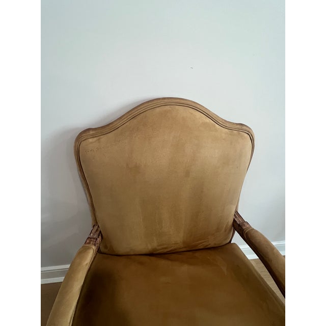 2000 - 2009 Marquesa Suede Lounge Chair by Kreiss For Sale - Image 5 of 14
