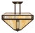 1990s Arroyo Arts & Crafts Slag Glass Ceiling Fixture For Sale