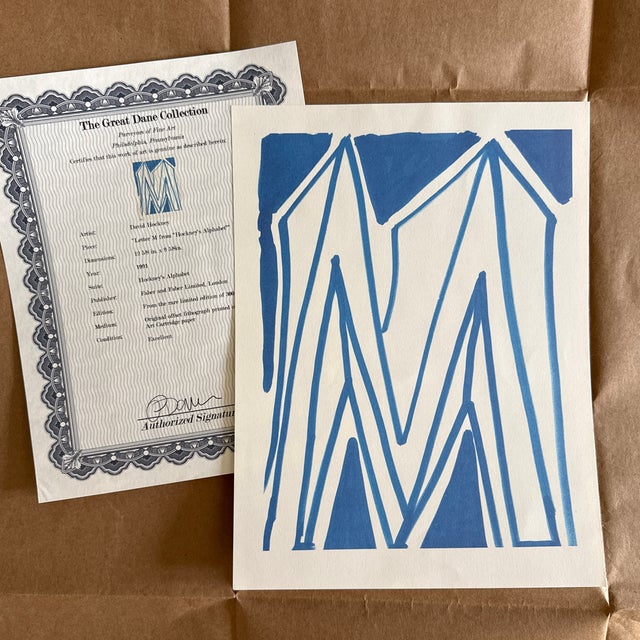 Postmodern David Hockney “M” From Hockney’s Alphabet, 1991 For Sale - Image 3 of 6