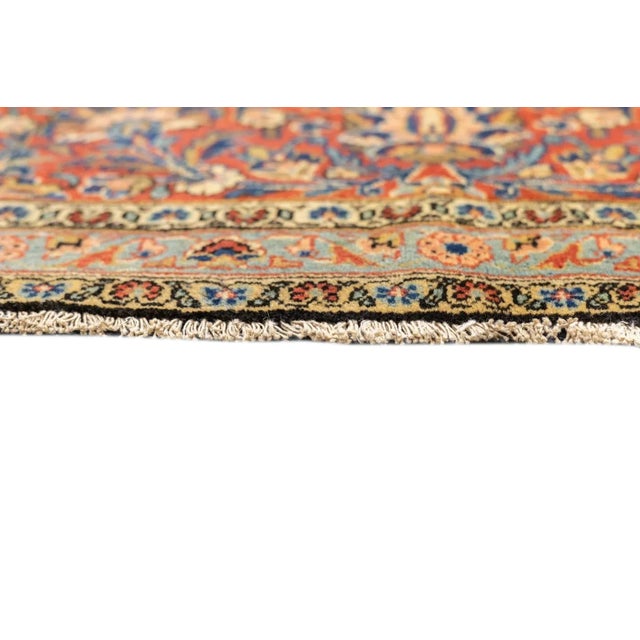 Antique Persian Kashan Rug 8'5'' X 11'4'' For Sale - Image 9 of 12