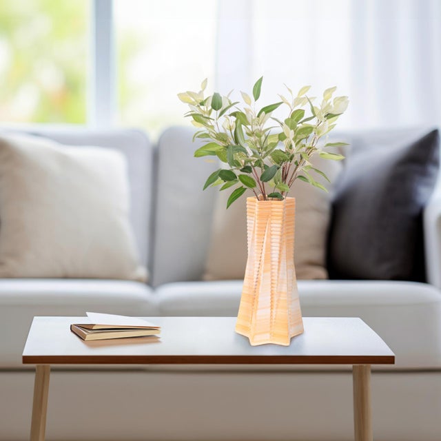 Linnet Grooved Vase- Short For Sale - Image 9 of 10