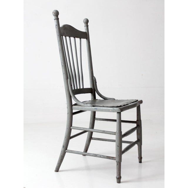 Antique Victorian Painted Spindle Back Chair For Sale - Image 15 of 16