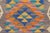 Rustic Kilim Gray Beige Hand-Woven Wool Rug 2'0'' X 2'11'' For Sale - Image 4 of 9