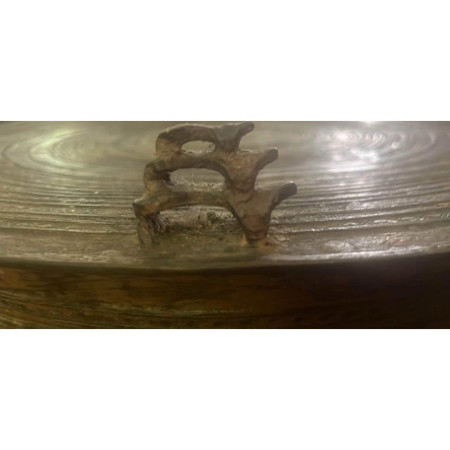 Artisans that do this etchings no longer exists. Diameter 61 cm / Height 43 cm Designers’ Dream: Bronze Ceremonial Drum...