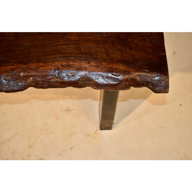 19th Century Chestnut Live Edge Coffee Table From France For Sale - Image 9 of 9