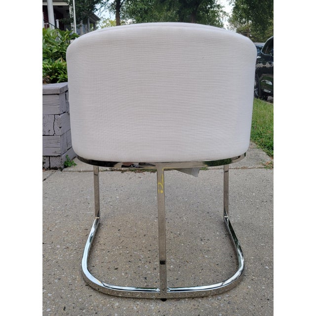 Restoration Hardware Restoration Hardware Emery Barrelback Slope Arm Chair For Sale - Image 4 of 9