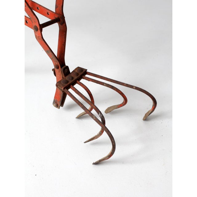 Antique 1930s Wheel Hoe Garden Cultivator For Sale - Image 15 of 17