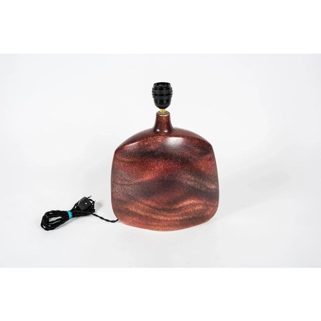 1970s Ceramic Lamp attributed to Vallauris, 1970s For Sale - Image 5 of 8