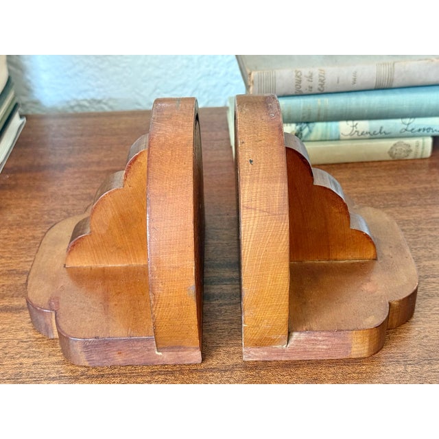Handmade Wooden Shop Class Bookends, a Pair For Sale - Image 4 of 8
