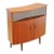 Mid Century Danish Teak Curved Corner Bar Drinks Cabinet For Sale