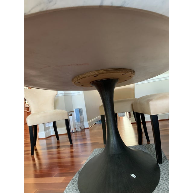 Restoration Hardware Aero Marble Oval Dining Table Chairish