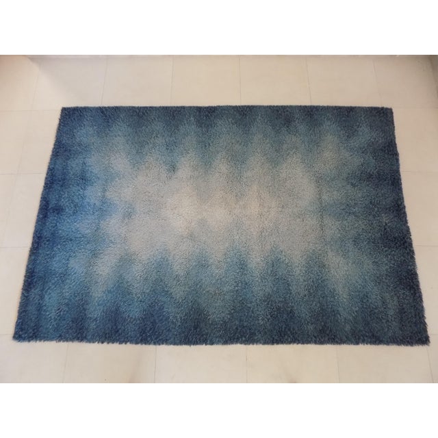 Long Space Age Rectangular Wool Rug, 1970s For Sale - Image 11 of 11