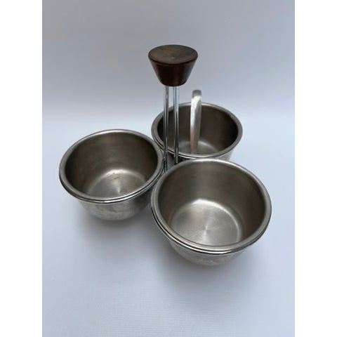 Metal Vintage Mid-Century Modern Serving Set For Sale - Image 7 of 7