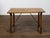 Wood Italian 19th Century Walnut Console Table with Column Legs and Iron Stretchers For Sale - Image 7 of 12