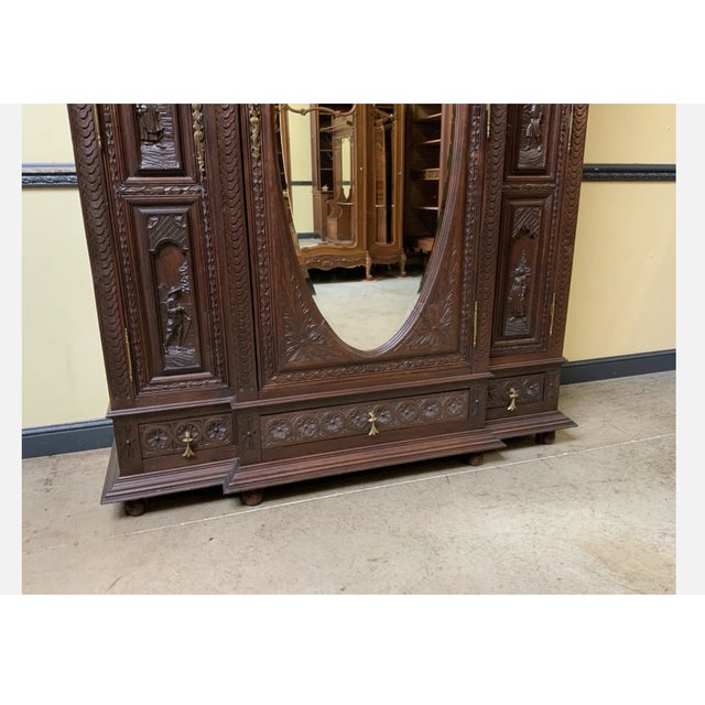 Antique Breton China Cabinet, 1880 For Sale - Image 6 of 13